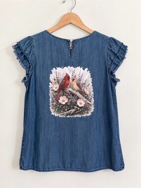 Liz Claiborne | Medium | Cardinal Bird Pair | Bird & Blossom Boutique